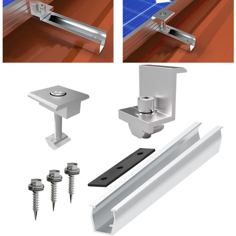 Solr Rails Aluminium short rails-mini rails for solar mounting - SolarMall Energy ...